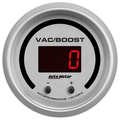 2-1/16" Two Channel Vac/Boost / Fluid Pressure, Selectable Scale Psi / Bar, Ultra-Lite Elite Digital