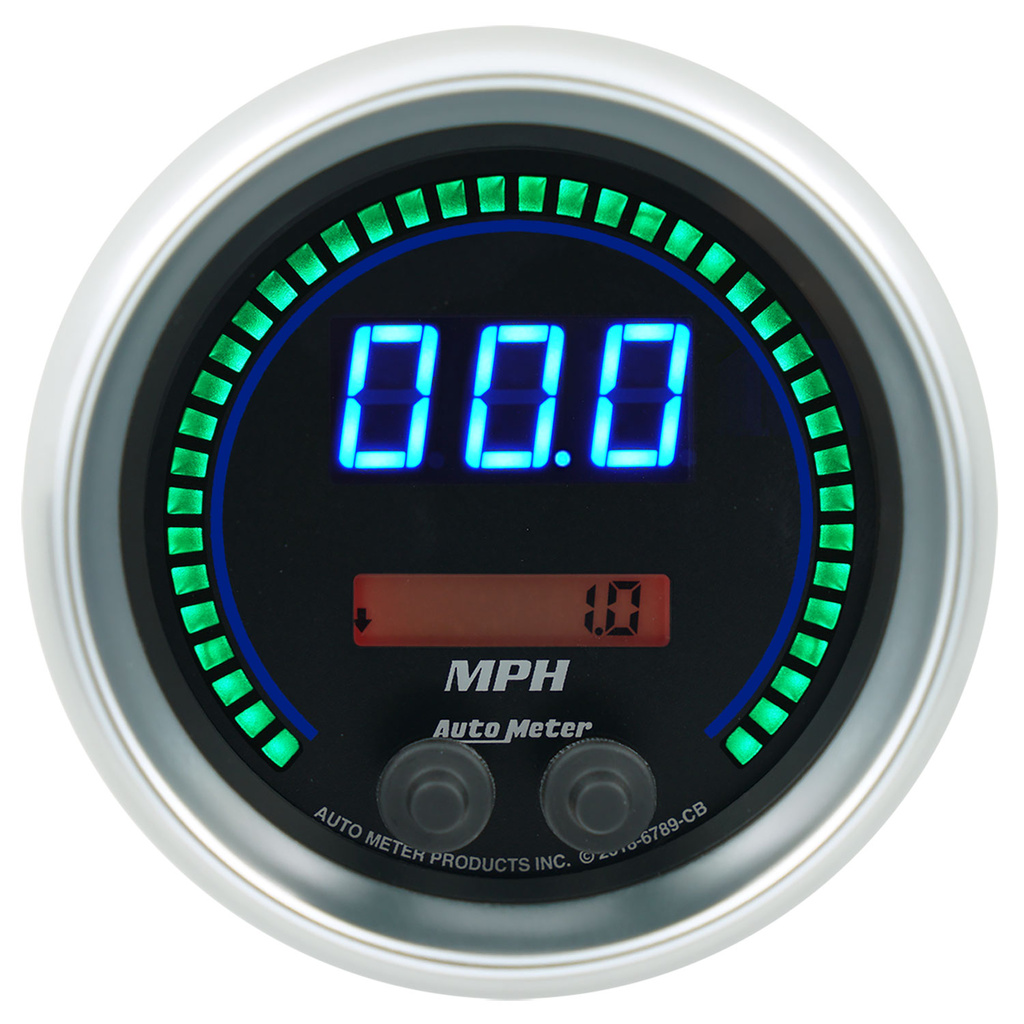 3-3/8" Speedometer 260 Mph / 260 Km/H Elec. Programmable, Cobalt Elite Digital