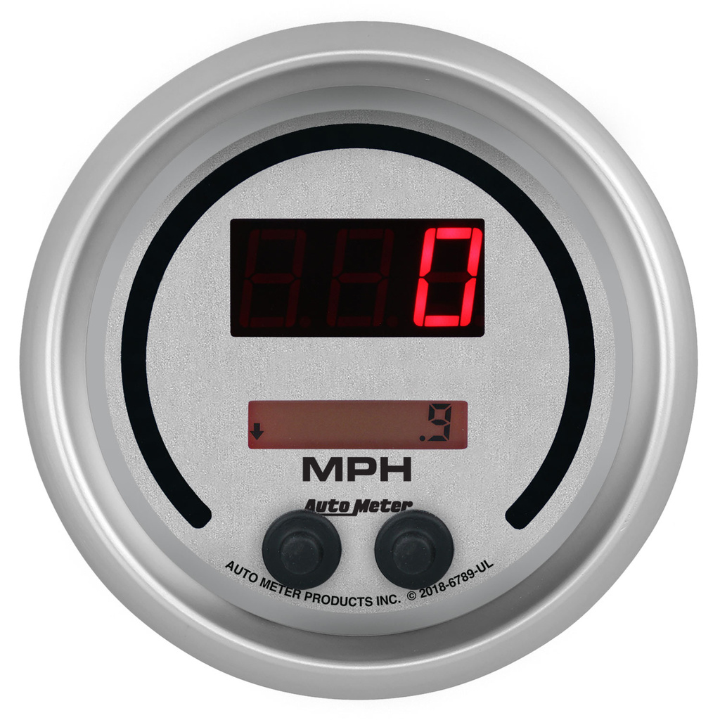 3-3/8" Speedometer 260 Mph / 260 Km/H Elec. Programmable, Ultra-Lite Elite Digital