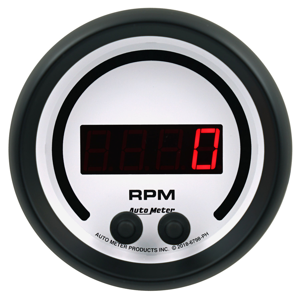 3-3/8" Tachometer, 0-16k Rpm, In-Dash, Phantom Elite Digital