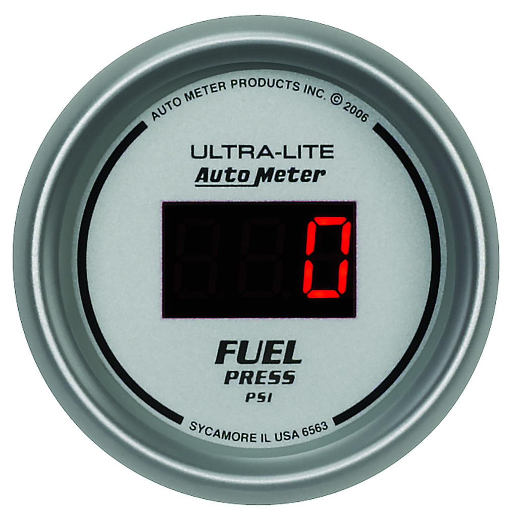 2-1/16" Fuel Pressure, 5-100 Psi, Ultra-Lite Digital