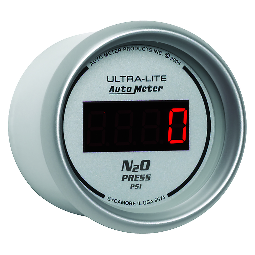 2-1/16" Nitrous Pressure, 0-1600 Psi, Ultra-Lite Digital