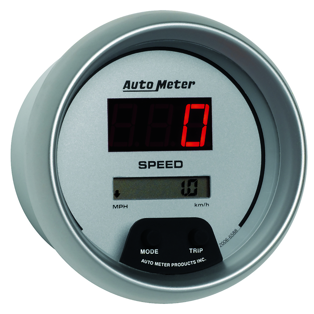 3-3/8" Speedometer, 0-260 Mph / 0-260 Km/H, Ultra-Lite Digital