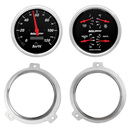 2 Gauge Direct Fit Dash Kit, Chevy Car 51-52, 2 Gauge,  Designer Black