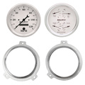 2 Gauge Direct Fit Dash Kit, Chevy Car 51-52, 2 Gauge,  Old-Tyme White