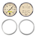 2 Gauge Direct Fit Dash Kit, Chevy Truck 47-53, 2 Gauge,  Antique Beige
