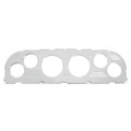 6 Gauge Direct-Fit Dash Kit, Chevy Truck 60-63, Old Tyme White