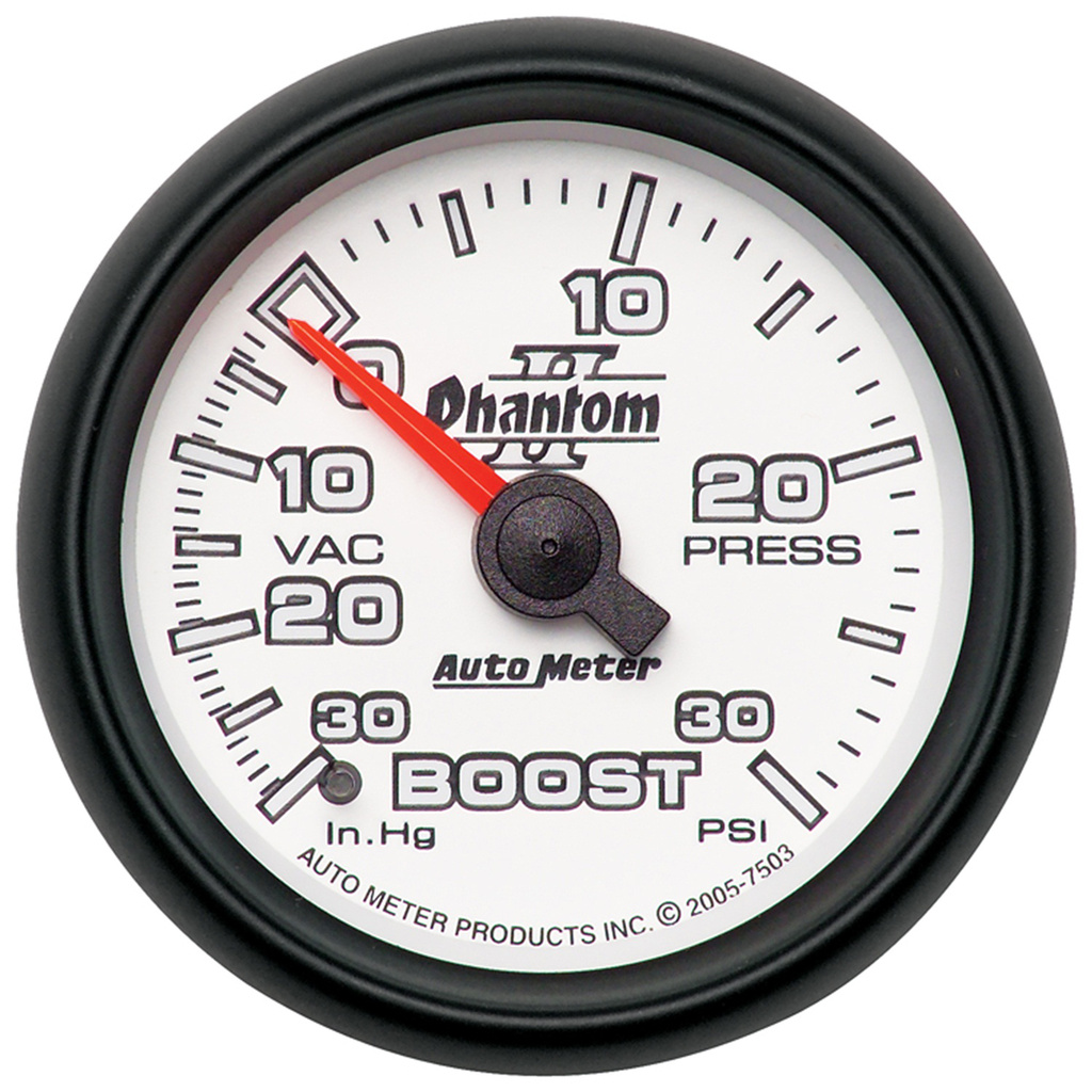 2-1/16" Boost/Vacuum, 30 In Hg/30 Psi, Phantom Ii