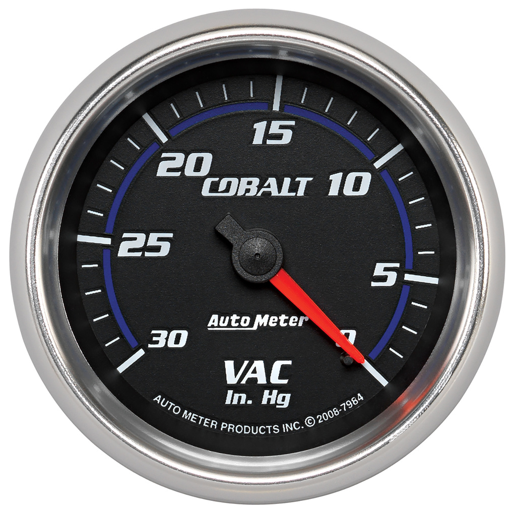 2-5/8" Vacuum, 0-30 In Hg, Cobalt