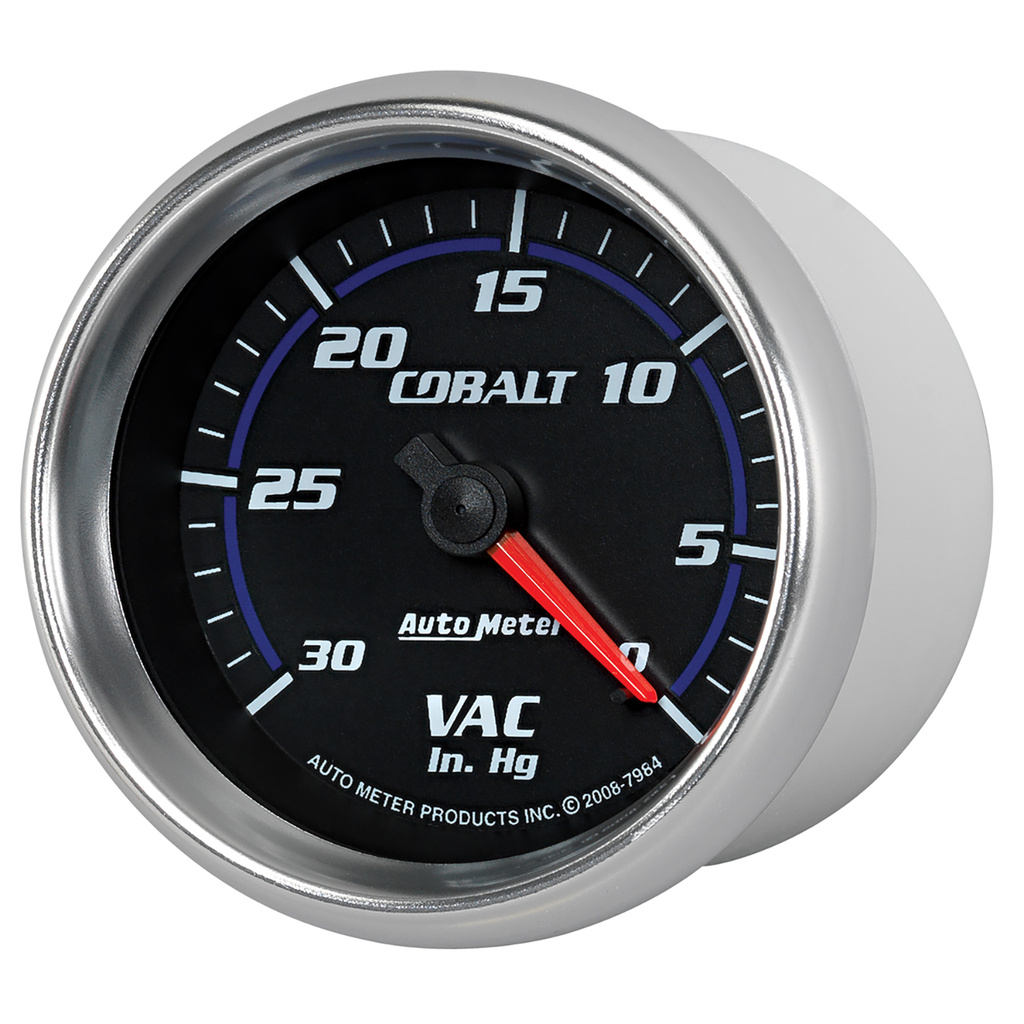 2-5/8" Vacuum, 0-30 In Hg, Cobalt
