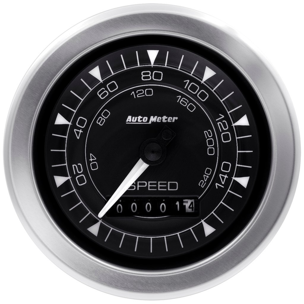 3-3/8" Speedometer 160mph Elec. Programmable Chrono
