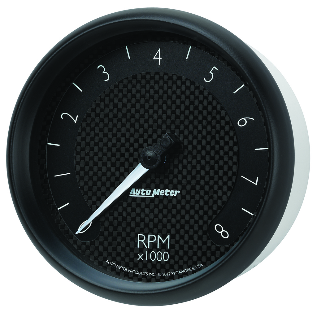 5" In-Dash Tachometer, 0-8,000 Rpm, Gt