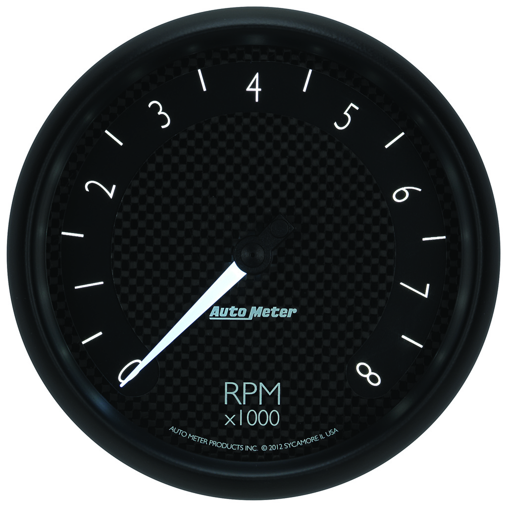 5" In-Dash Tachometer, 0-8,000 Rpm, Gt