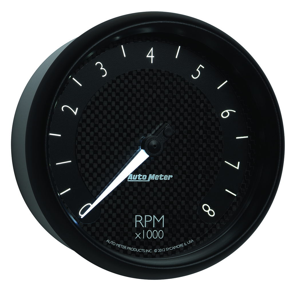 5" In-Dash Tachometer, 0-8,000 Rpm, Gt