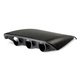 Dash Top, Triple, 2-1/16", Black, Ford Mustang 05-09 S197