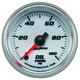 2-1/16" Oil Pressure, 0-100 Psi, White, Pro-Cycle