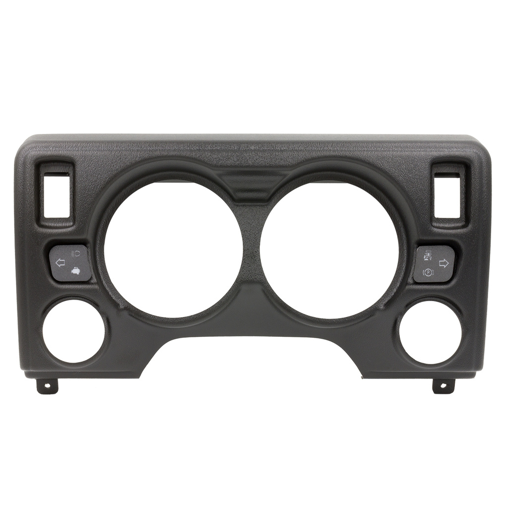 Direct Fit Dash Panel, 4 Gauge (5" X2, 2 1/16" X2), Jeep Tj / Xj