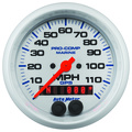 3-3/8" Gps Speedometer, 0-120 Mph, Marine White