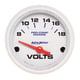 2-1/16" Voltmeter, 8-18v, Marine White