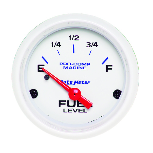 2-1/16" Fuel Level, 240-33 Ω, Marine White