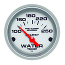 2-1/16" Water Temperature, 100-250 °F, Marine Silver Ultra-Lite