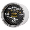 2-1/16" Oil Temperature, 140-340 °F, Marine Carbon Fiber