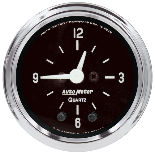 2-1/16" Clock, 12 Hour, Cobra