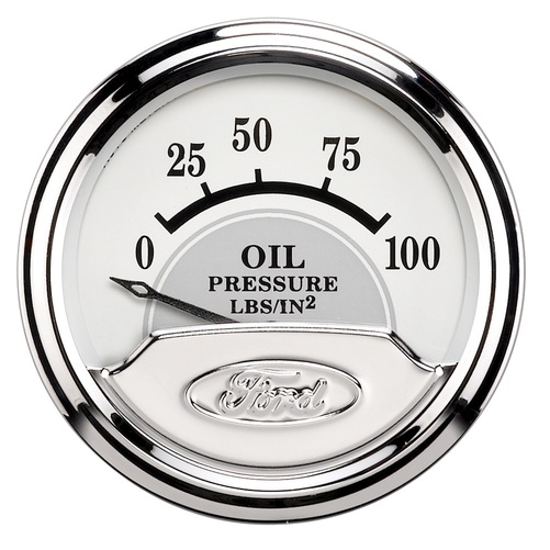 2-1/16" Oil Pressure, 0-100 Psi, Ford Masterpiece