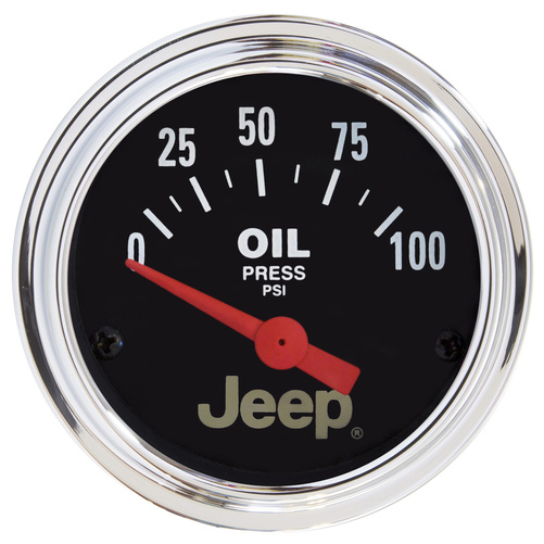 2-1/16" Oil Pressure, 0-100 Psi, Jeep