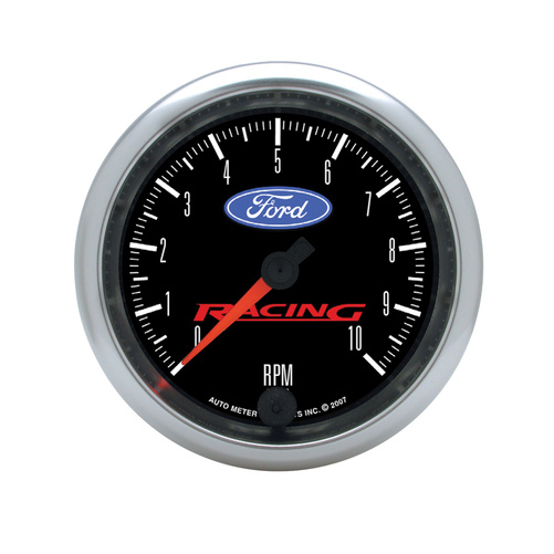3-3/8" In-Dash Tachometer, 0-10,000 Rpm, Ford Racing