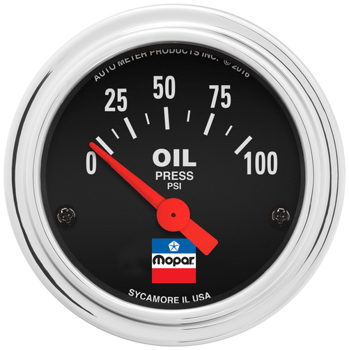2" Oil Press, 0-100 Psi, Mopar Classic