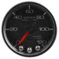 2-1/16" Water Pressure, 0-120 Psi, Spek-Pro, Black/Black