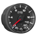2-1/16" Pyrometer, 0-2000 °F, Spek-Pro, Black/Black