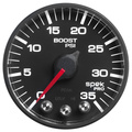 Pillar Kit, 0-35 Psi/2000 °F, 01-07 Gm Full-Size Truck, W/ Speaker, Spek-Pro, Black Dial, Black Bezel, Flat Antiglare Lens