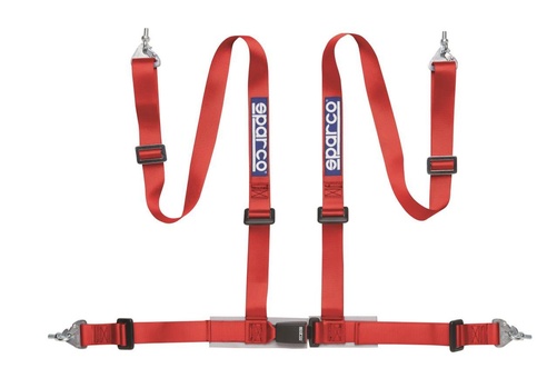 Sparco 4pt bälte röd - Gata