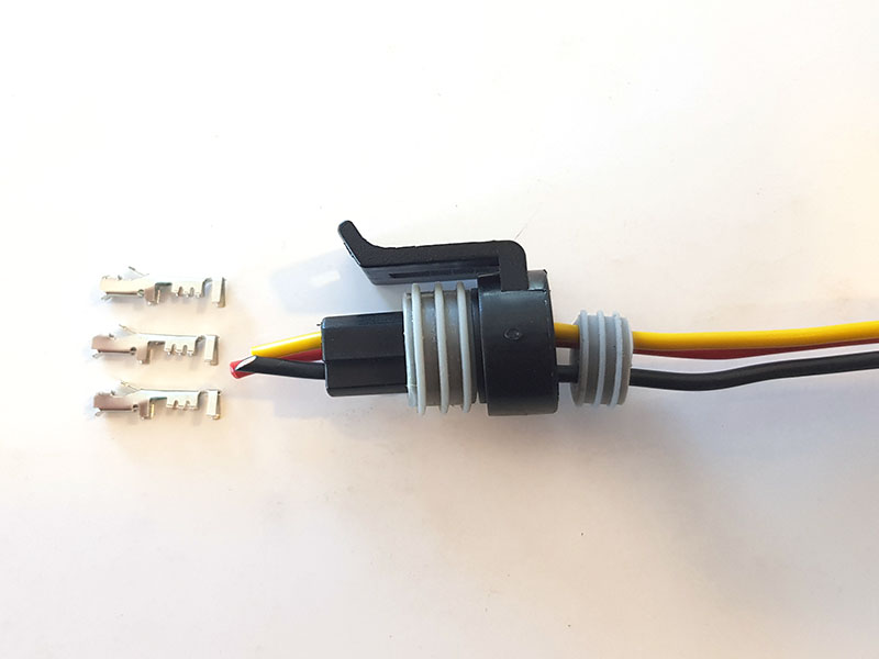 Stik 3-polt Han (Honeywell sensor)