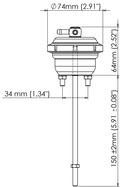 Turbosmart Intern wastegate (sort)