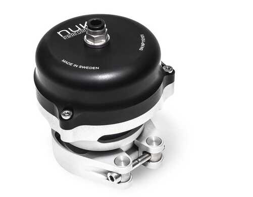 Nuke afblæsningsventil / dump ventil 50mm sort - V-bånd