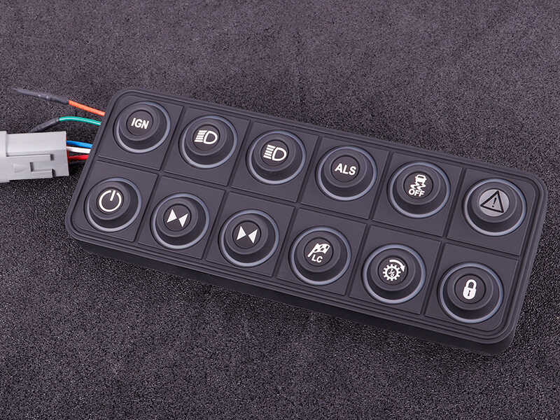 CAN knap kit (12 knapper) multi farve LED