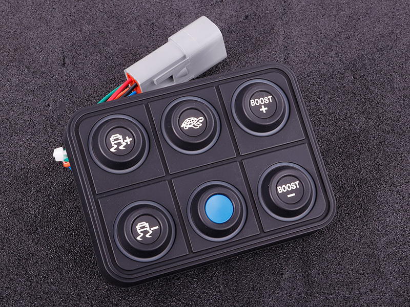CAN knap kit (6 knapper) multi farve LED