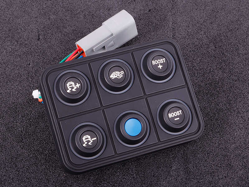 CAN knap kit (6 knapper) multi farve LED