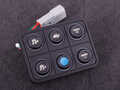 CAN knap kit (6 knapper) multi farve LED