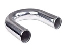 Aluminiumsrør 2,5" 180° poleret
