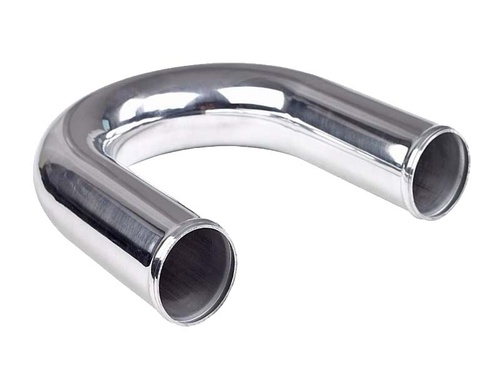 Aluminiumsrør 3" 180° poleret