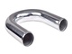 Aluminiumsrør 3,5" 180° poleret