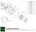 Adaperplatta gearkasse BMW M50 S50 M52 M54 / N57N N57