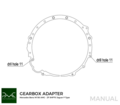 PMC adapterplade gearkasse Mercedes-Benz V8 M156 AMG