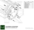 PMC adapterplade gearkasse Honda K K20 K24