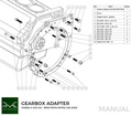 PMC adapterplade gearkasse Honda K K20 K24