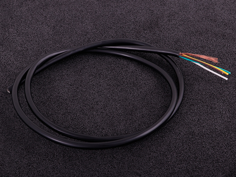 Skærmad kabel (4 ledare) Sort